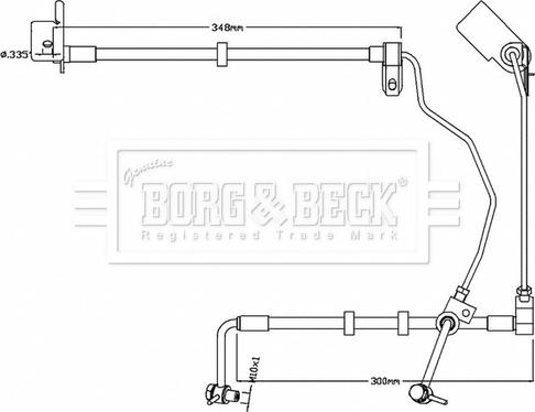 Borg & Beck BBH8741 - Bremžu šļūtene ps1.lv