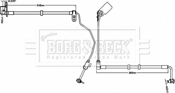 Borg & Beck BBH8742 - Bremžu šļūtene ps1.lv