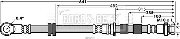 Borg & Beck BBH7931 - Bremžu šļūtene ps1.lv