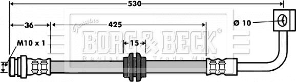Borg & Beck BBH7474 - Bremžu šļūtene ps1.lv