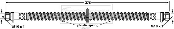Borg & Beck BBH7597 - Bremžu šļūtene ps1.lv