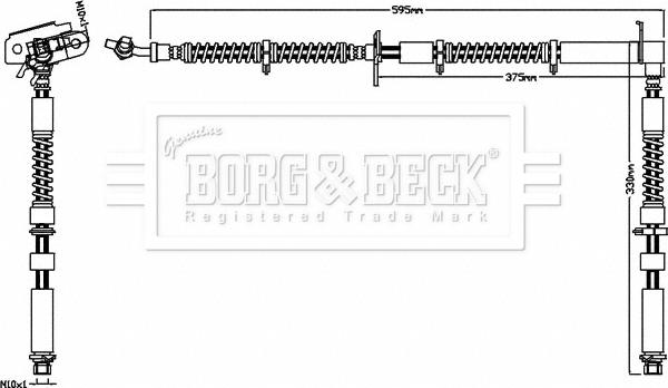 Borg & Beck BBH7532 - Bremžu šļūtene ps1.lv