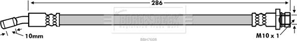Borg & Beck BBH7608 - Bremžu šļūtene ps1.lv