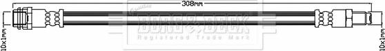 Borg & Beck BBH7324 - Bremžu šļūtene ps1.lv