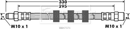 Borg & Beck BBH7371 - Bremžu šļūtene ps1.lv