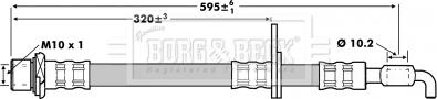 Borg & Beck BBH7237 - Bremžu šļūtene ps1.lv