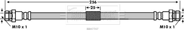 Borg & Beck BBH7747 - Bremžu šļūtene ps1.lv