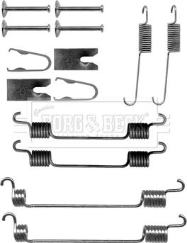 Borg & Beck BBK6262 - Piederumu komplekts, Bremžu loki ps1.lv
