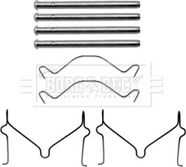 Borg & Beck BBK1486 - Piederumu komplekts, Disku bremžu uzlikas ps1.lv
