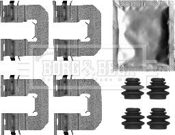 Borg & Beck BBK1488 - Piederumu komplekts, Disku bremžu uzlikas ps1.lv