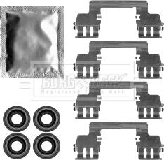 Borg & Beck BBK1567 - Piederumu komplekts, Disku bremžu uzlikas ps1.lv
