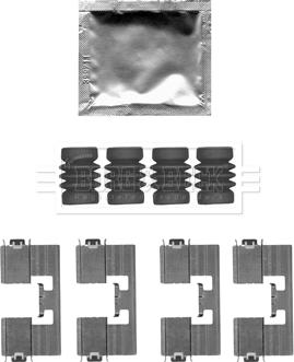 Borg & Beck BBK1504 - Piederumu komplekts, Disku bremžu uzlikas ps1.lv