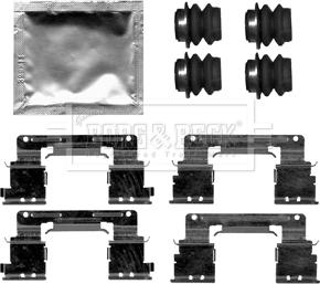 Borg & Beck BBK1518 - Piederumu komplekts, Disku bremžu uzlikas ps1.lv