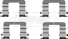 Borg & Beck BBK1537 - Piederumu komplekts, Disku bremžu uzlikas ps1.lv