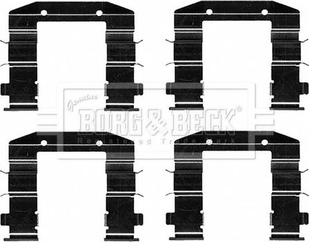 Borg & Beck BBK1639 - Piederumu komplekts, Disku bremžu uzlikas ps1.lv