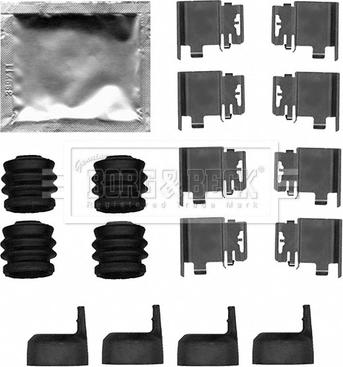 Borg & Beck BBK1638 - Piederumu komplekts, Disku bremžu uzlikas ps1.lv