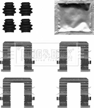 Borg & Beck BBK1674 - Piederumu komplekts, Disku bremžu uzlikas ps1.lv