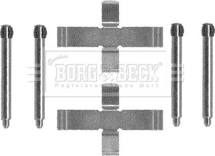 Borg & Beck BBK1090 - Piederumu komplekts, Disku bremžu uzlikas ps1.lv