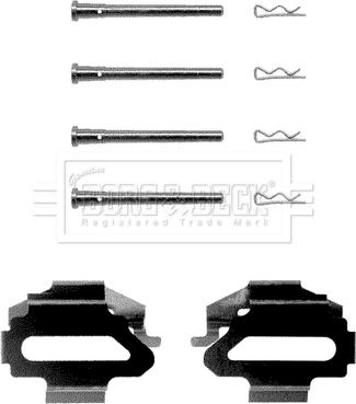 Borg & Beck BBK1037 - Piederumu komplekts, Disku bremžu uzlikas ps1.lv