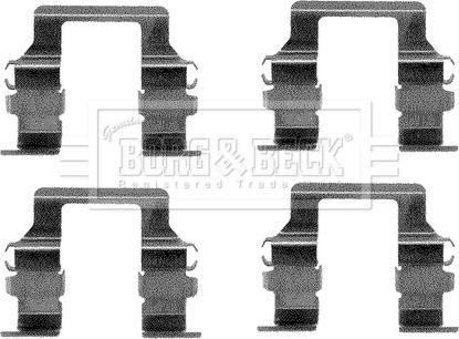 Borg & Beck BBK1100 - Piederumu komplekts, Disku bremžu uzlikas ps1.lv