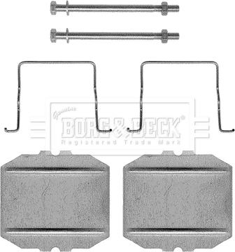 Borg & Beck BBK1102 - Piederumu komplekts, Disku bremžu uzlikas ps1.lv