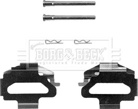 Borg & Beck BBK1125 - Piederumu komplekts, Disku bremžu uzlikas ps1.lv