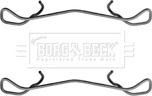 Borg & Beck BBK1170 - Piederumu komplekts, Disku bremžu uzlikas ps1.lv