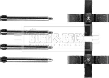 Borg & Beck BBK1200 - Piederumu komplekts, Disku bremžu uzlikas ps1.lv