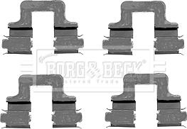 Borg & Beck BBK1230 - Piederumu komplekts, Disku bremžu uzlikas ps1.lv