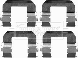Borg & Beck BBK1238 - Piederumu komplekts, Disku bremžu uzlikas ps1.lv