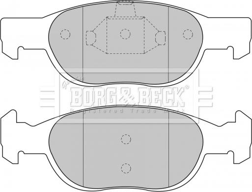 Borg & Beck BBP1499 - Bremžu uzliku kompl., Disku bremzes ps1.lv