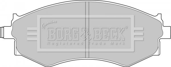 Borg & Beck BBP1494 - Bremžu uzliku kompl., Disku bremzes ps1.lv