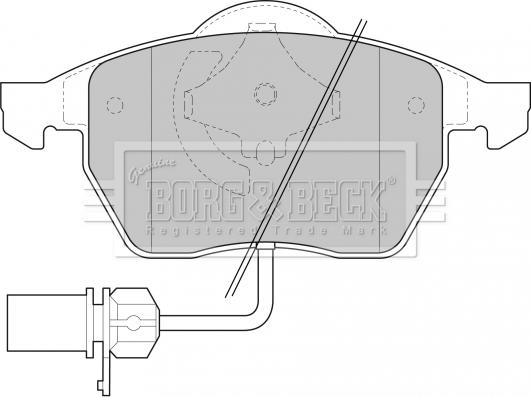 Borg & Beck BBP1447 - Bremžu uzliku kompl., Disku bremzes ps1.lv