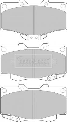 Borg & Beck BBP1469 - Bremžu uzliku kompl., Disku bremzes ps1.lv