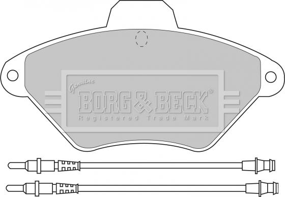 Borg & Beck BBP1468 - Bremžu uzliku kompl., Disku bremzes ps1.lv