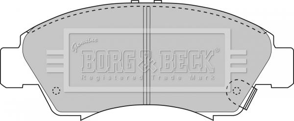 Borg & Beck BBP1467 - Bremžu uzliku kompl., Disku bremzes ps1.lv