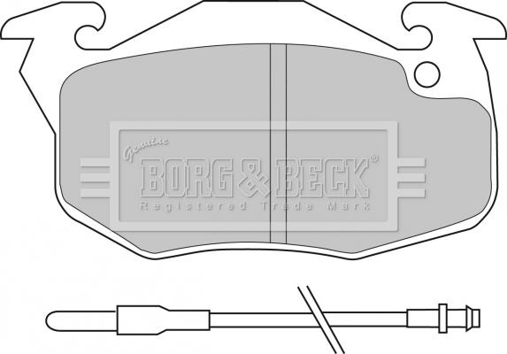 Borg & Beck BBP1414 - Bremžu uzliku kompl., Disku bremzes ps1.lv