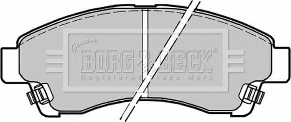 Borg & Beck BBP1435 - Bremžu uzliku kompl., Disku bremzes ps1.lv