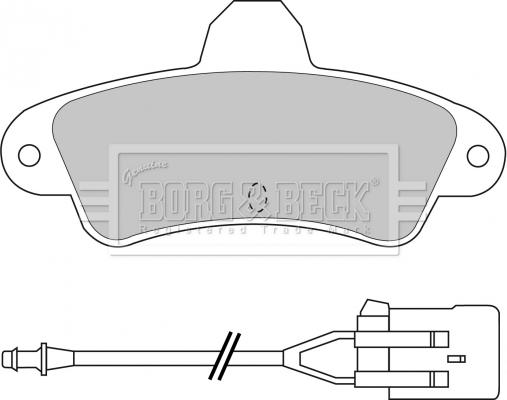 Borg & Beck BBP1437 - Bremžu uzliku kompl., Disku bremzes ps1.lv