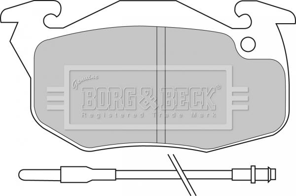 Borg & Beck BBP1425 - Bremžu uzliku kompl., Disku bremzes ps1.lv