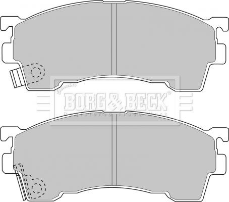Borg & Beck BBP1516 - Bremžu uzliku kompl., Disku bremzes ps1.lv