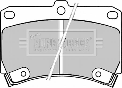 Borg & Beck BBP1520 - Bremžu uzliku kompl., Disku bremzes ps1.lv