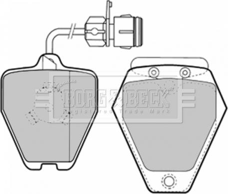 Borg & Beck BBP1577 - Bremžu uzliku kompl., Disku bremzes ps1.lv