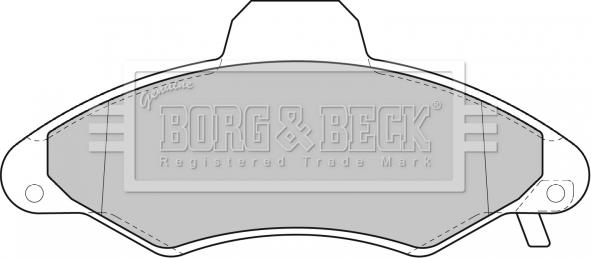 Borg & Beck BBP1600 - Bremžu uzliku kompl., Disku bremzes ps1.lv