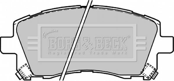 Borg & Beck BBP1680 - Bremžu uzliku kompl., Disku bremzes ps1.lv