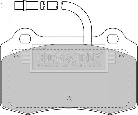 Borg & Beck BBP1674 - Bremžu uzliku kompl., Disku bremzes ps1.lv