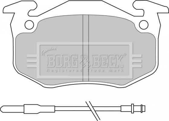 Borg & Beck BBP1097 - Bremžu uzliku kompl., Disku bremzes ps1.lv