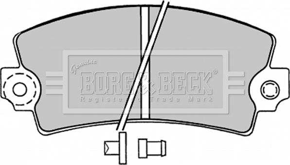 Borg & Beck BBP1047 - Bremžu uzliku kompl., Disku bremzes ps1.lv