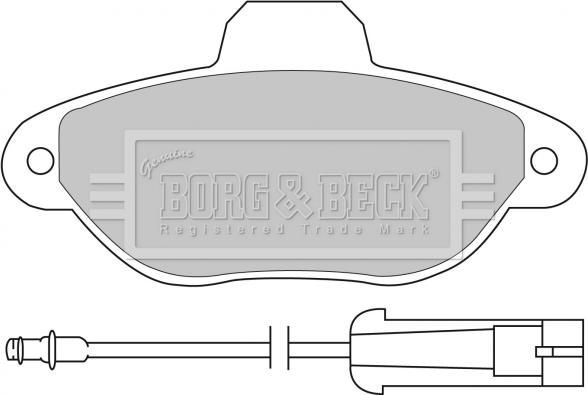 Borg & Beck BBP1059 - Bremžu uzliku kompl., Disku bremzes ps1.lv