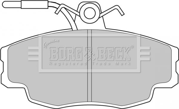 Borg & Beck BBP1062 - Bremžu uzliku kompl., Disku bremzes ps1.lv